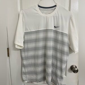 Nike Pro Dri Fit Shirt, Men's black white athletic workout Size XL